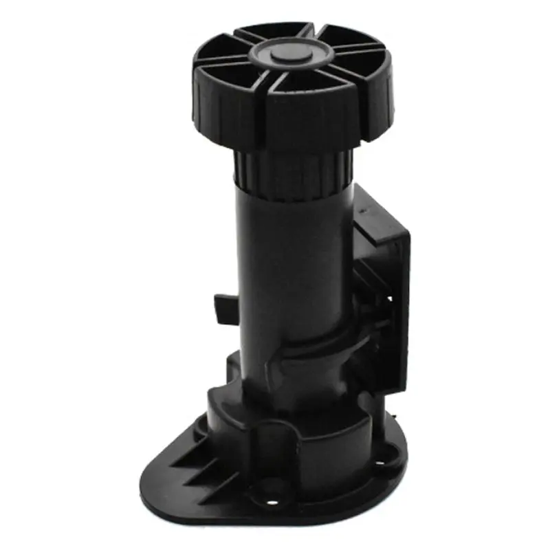A03F-Black Adjustable Cabinet Leveler Legs 20 Pack For Furniture And Cabinet Stabilization