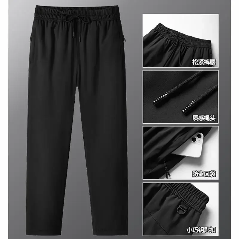 Winter Cotton Pants Men Thickened Plush Long Pants Plus Size 5XL 6XL 7XL 8XL Outdoor Windproof Large Size Men Trousers 40-130kg