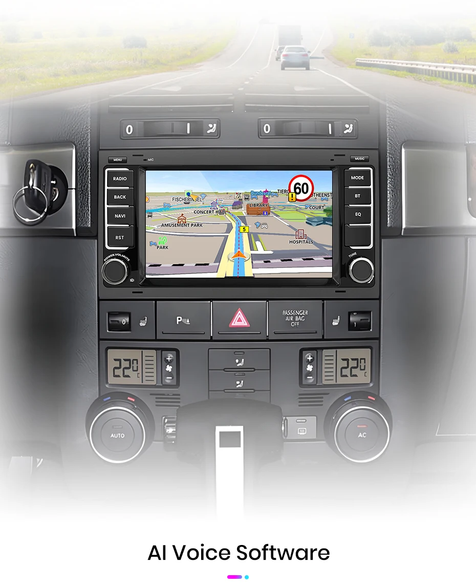 Junsun 7'' 9'' CarPlay Android Auto Auto Radio Für VW Touareg Multivan T5 Transporter 2004-2009 GPS intelligente Multimedia – Detail 22