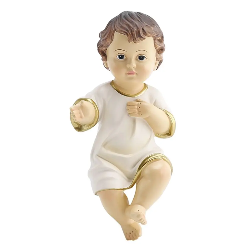 

Resin Baby Child Figures Desktop Accessories Garden Crafts Baby Figurine Nativity Jesus Holiday Gifts Courtyard Ornaments