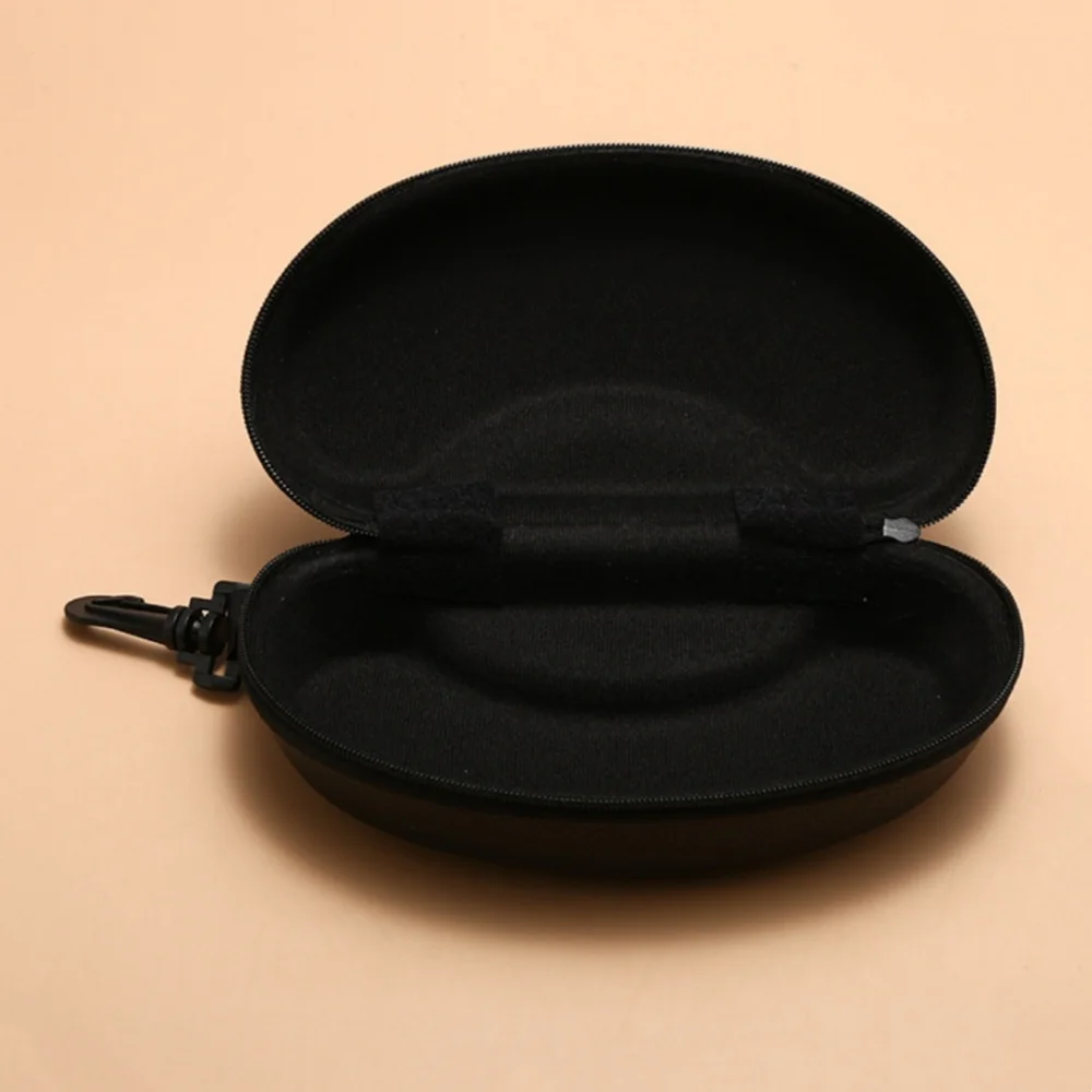 Portable Zipper Carabiner Sunglasses Protector Box Hard Eye Glasses Case Travel Pack Glasses Case Eyewear Accessories With Hook