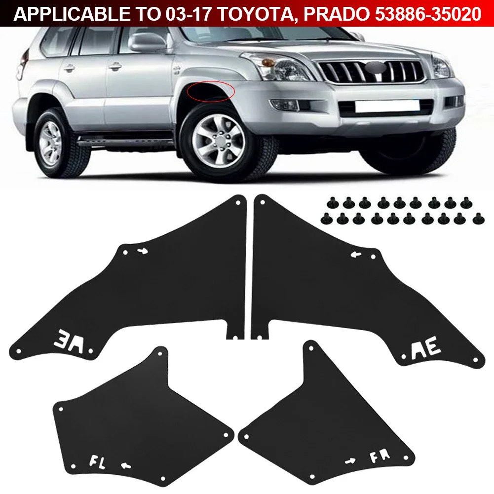 

Splash Guards Shield For Toyota Land Cruiser Prado J120 J150 2003 - 2020 LC3 LC4 LC5 Apron Seal Mud Flaps W Clips Fender Liners