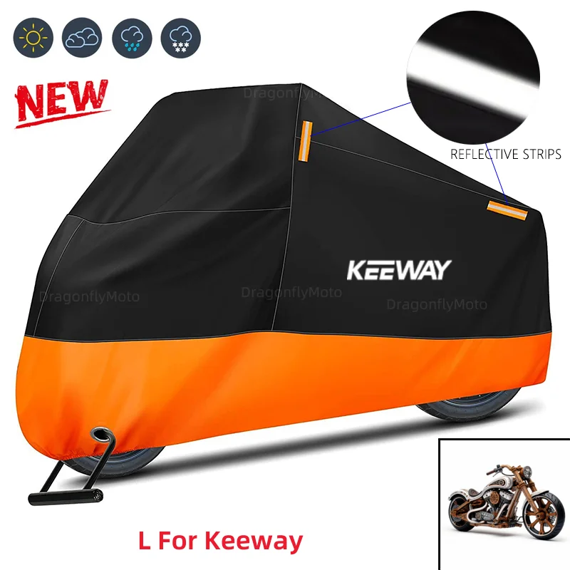 For Keeway Hurricane 50 Vieste 300 Motorcycle Cover Waterproof Outdoor Scooter UV Protector Dust Rain Cover