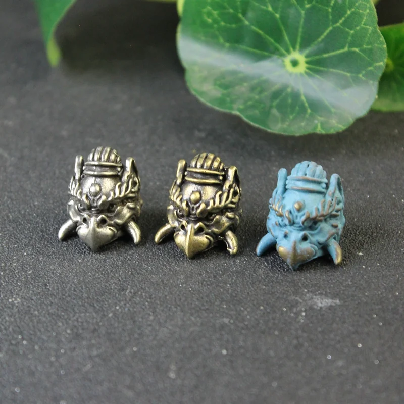 

Indian Mythical Giant Bird Garuda God Figures Brass Knife Beads DIY EDC Outdoor Tool Paracord Woven Lanyard Pendants Accessories