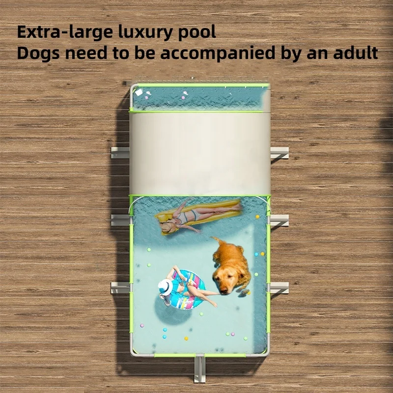 USMILEPET New Design Foldable Dog Pool Pet Bathing Tub PVC Portable Swimming Pool For Large Dogs And Humans