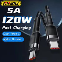 NNBILI PD 120w Fast Charging Cable Usb C To C Mobile Phone Charging Cable Car Electronic Cable For Iphone Samsung Huawei