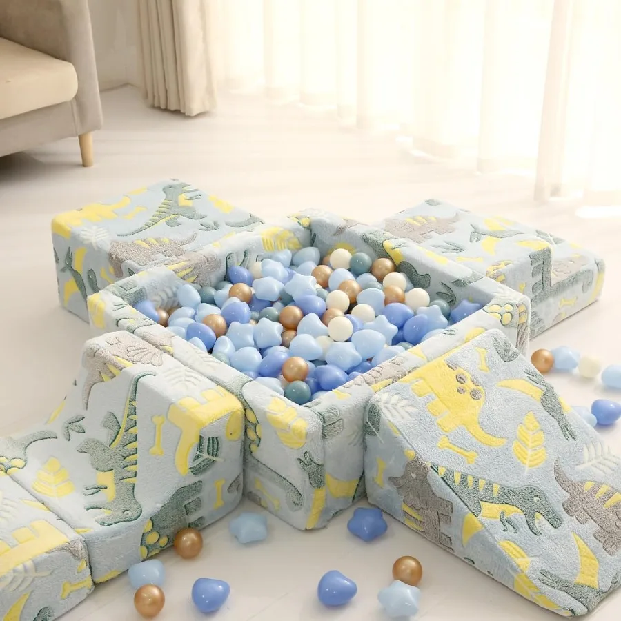 Star Ball Pit Balls for Toddlers - Large Shaped Plastic Balls for Baby Ball Pits, Play Tent, Baby Pool, Water Toys, 100Pcs