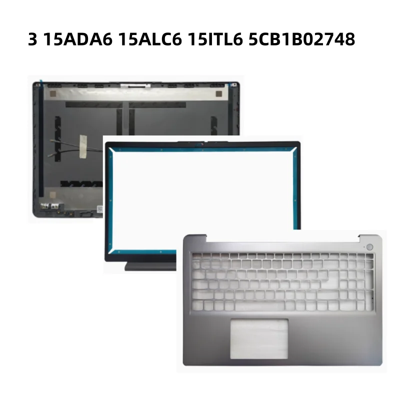New LCD Back Cover Case Bezel Front Frame Top Case For IdeaPad 3-15ITL6 3-15ALC6 15S-ITL 3-15ABA7 3-15IAU7 5CB1B02748