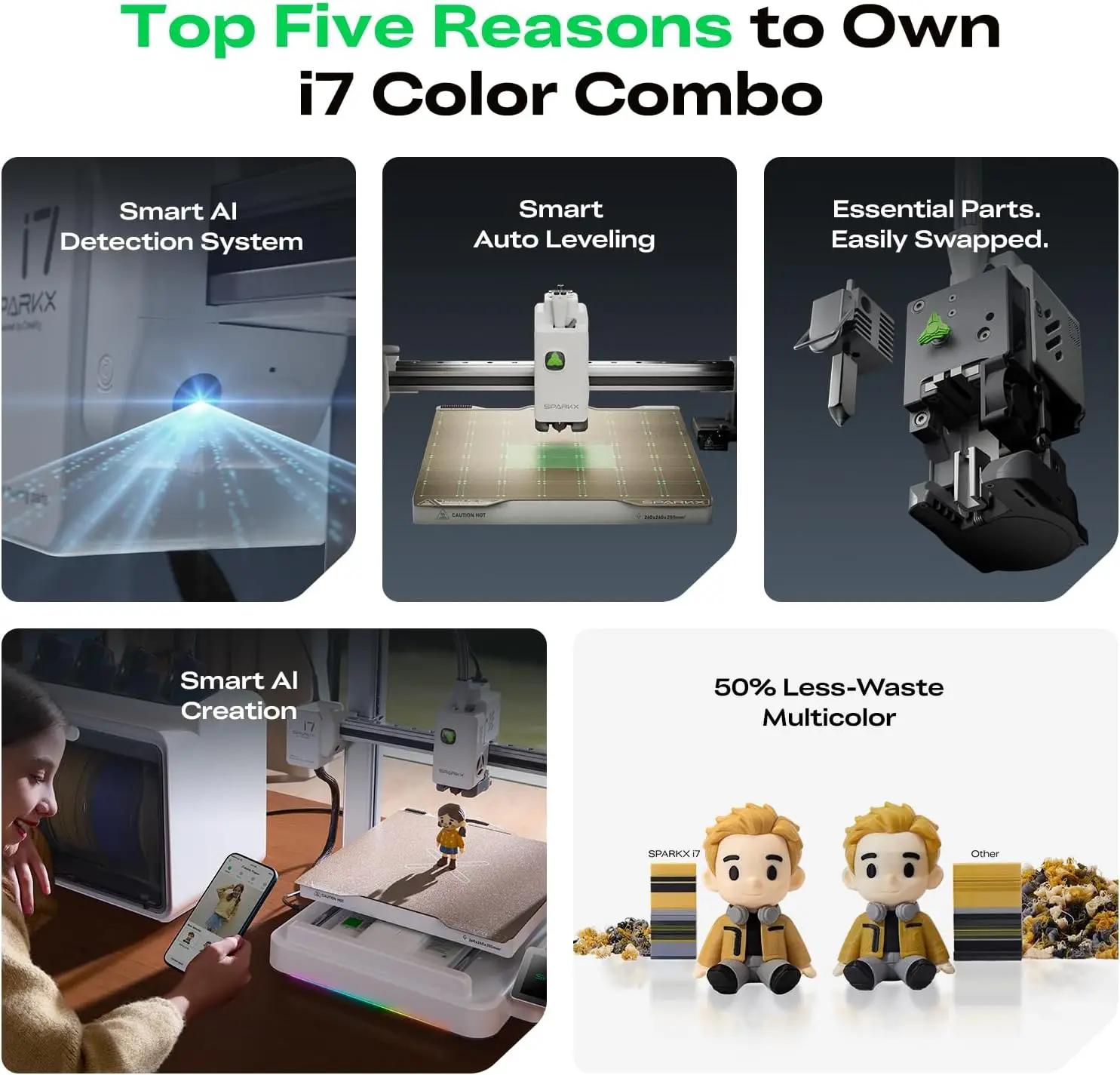 Multi Color Cfs Lite Ai Photo To 3D Printing 500mm S High Speed Auto Leveling Rgb Light 95 Pre Assemble Essential Parts Low Nois