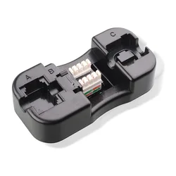 Universal rj45 cat6/cat5e/rj11/12 keystone jack soco para baixo suporte da ferramenta de fiação suporte do módulo