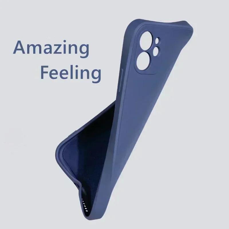 Coque souple antichoc en TPU pour iPhone SE 2022/2020/6/7/8 - Coque arrière en silicone liquide durable