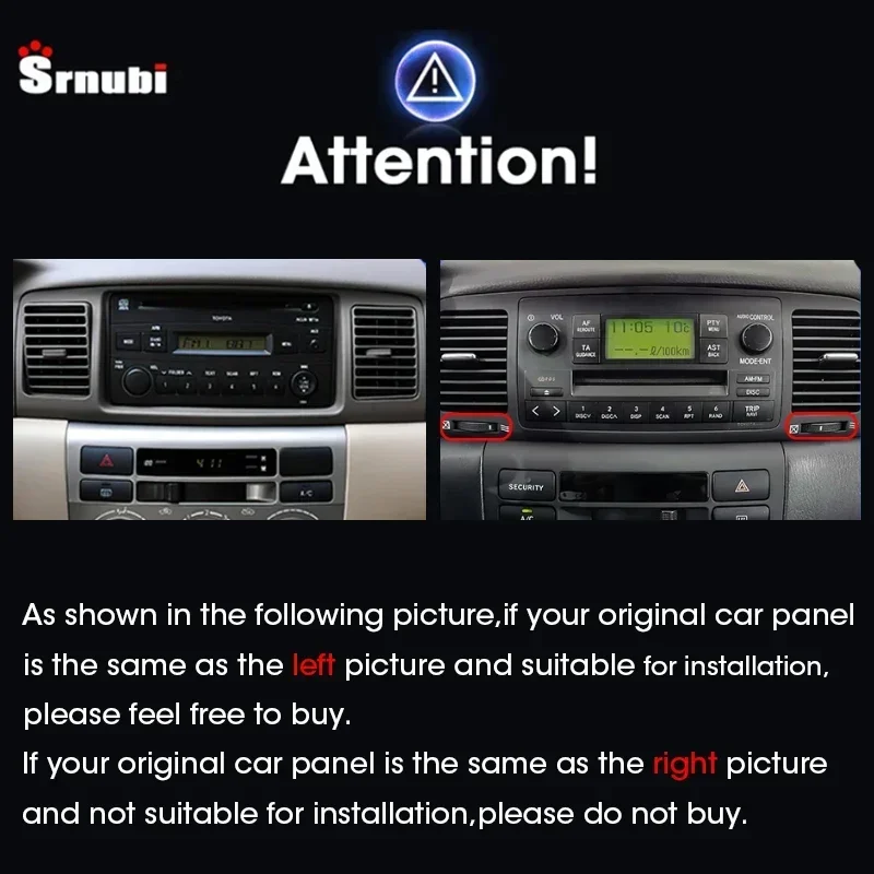 2 Din Android 13 Car Radio Qualcomm SM6125 for Toyota Corolla E120 2000 - 2004 Stereo Multimedia Video Player GPS Carplay Auto