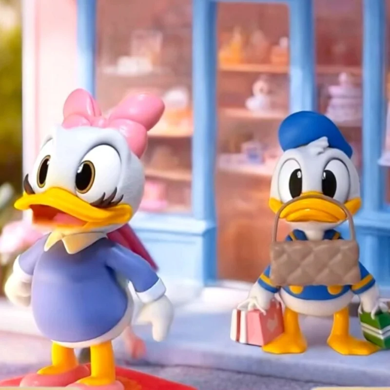 Donald Duck mit Daisy-Serie, Blindbox-Designs, 2 Geheimnisse, Anime-Figur, Modell, Kawaii-Figur, Desktop-Ornament, Spielzeug