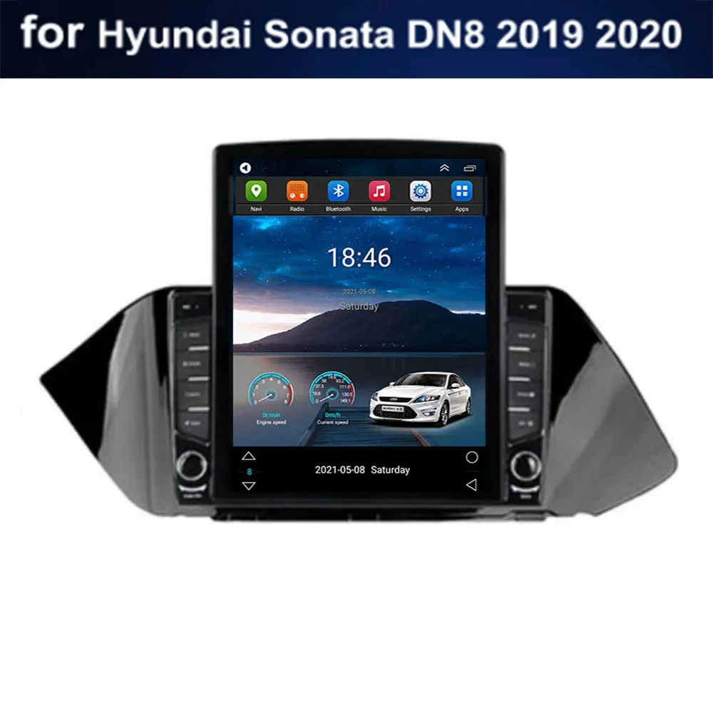 Тип Tesla, авто для Hyundai Sonata DN8 2019-2020, Android 14 навигация, радио, видео, мультимедийный плеер, GPS, аудио, авторадио