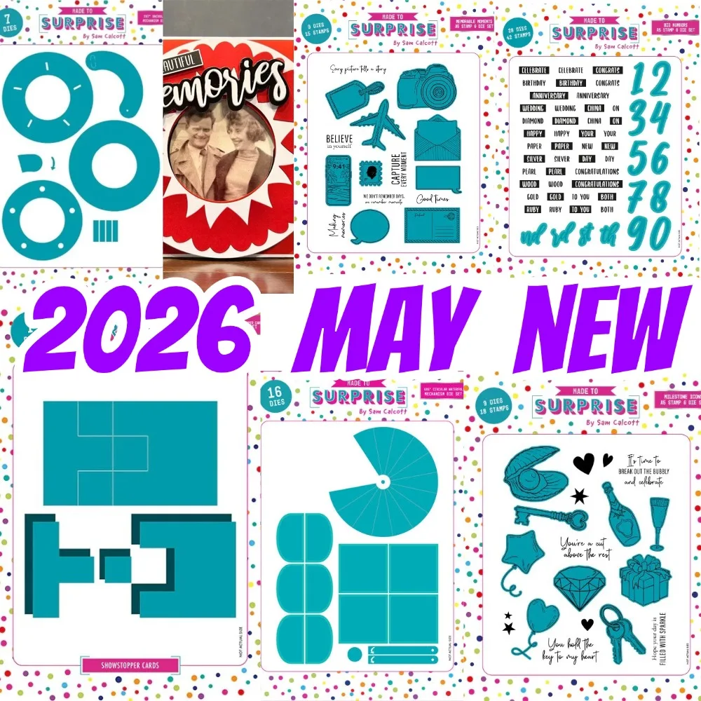Mushroom Stamps 2026 NEW Cutting Dies Scrapbook Diary Decoration Stencil Embossing Template DIY Greeting Card Handmade