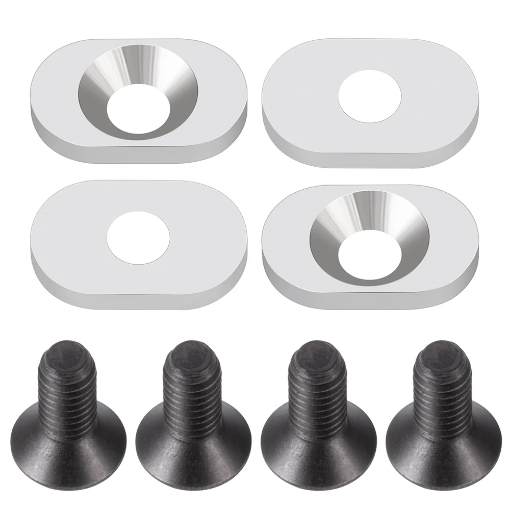 YEAHRUN 4Pcs Alu 7075 Shims Motor Mount Washers For 1/8 SLEDGE RC Car Upgrade Parts Accessories