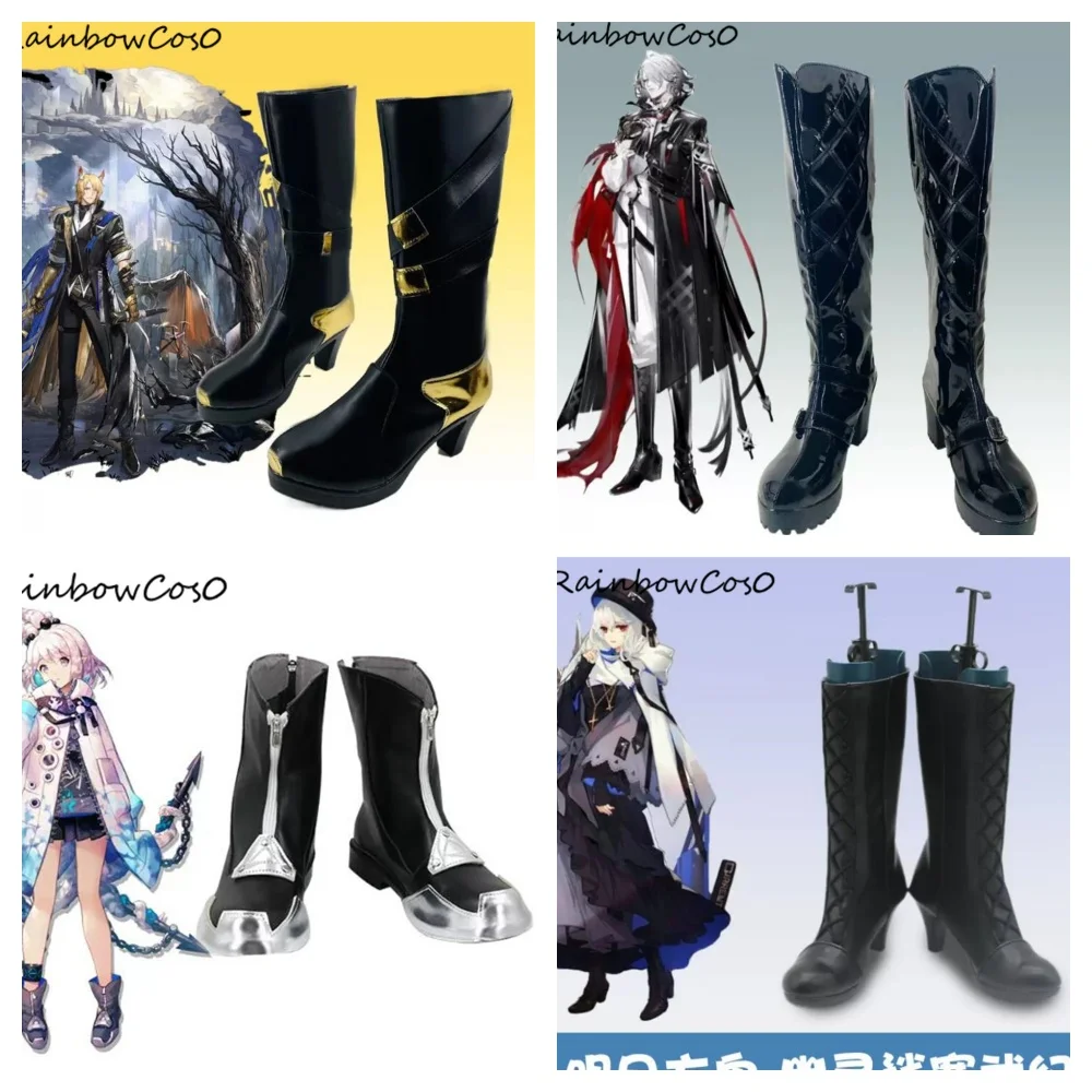 Mlynar Mlynar Nearl Specter the Unchained Dukare Sanguinarch Arknights Cosplay Shoes Boots Game Anime W3863