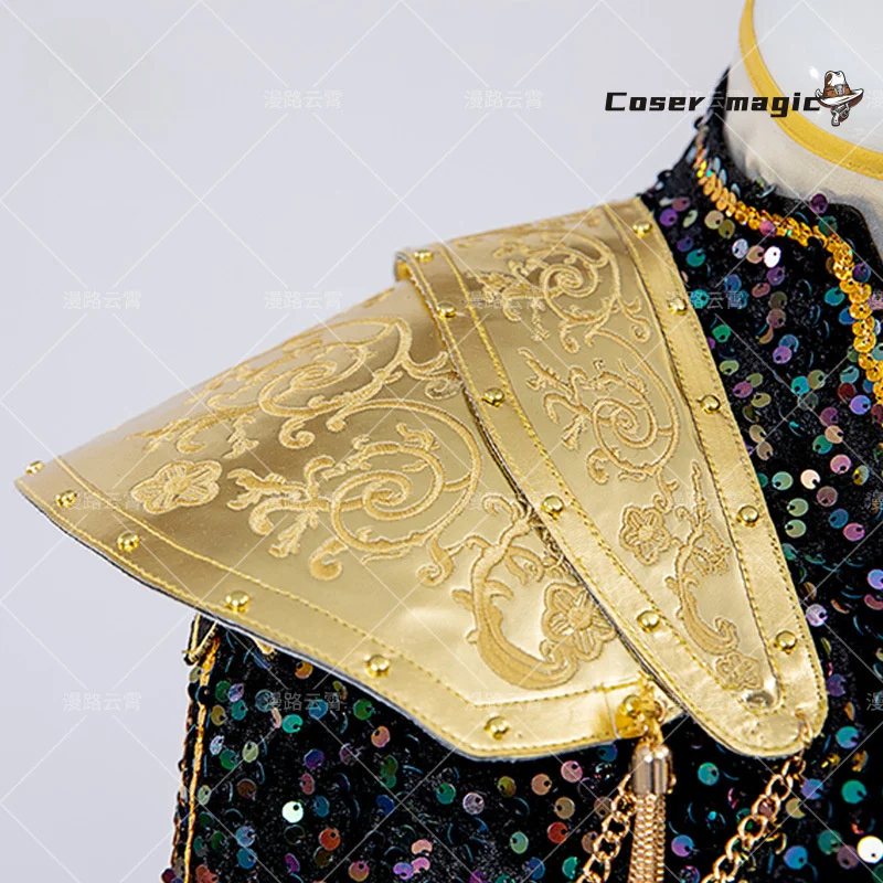 أزياء أنيمي KPop شيطان الصيادين رومي التأثيرية شعر مستعار الذهب الأسود المرحلة الزي هنتركس موحدة حفلة الهالوين النساء الفتيات كرنفال