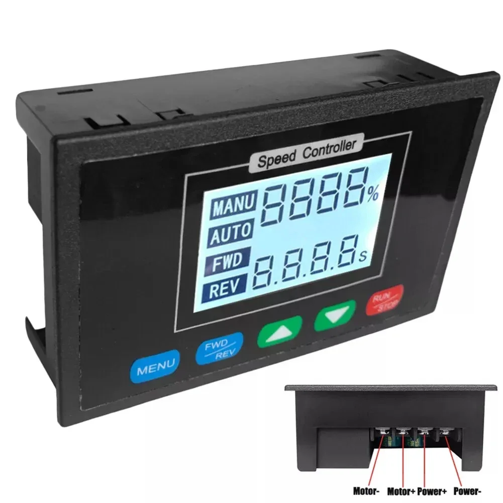 

Digital PWM Motor Speed Controller for DC Motors 12V 24V 36V 48V 40A with LCD Display and Adjustable Speed Settings