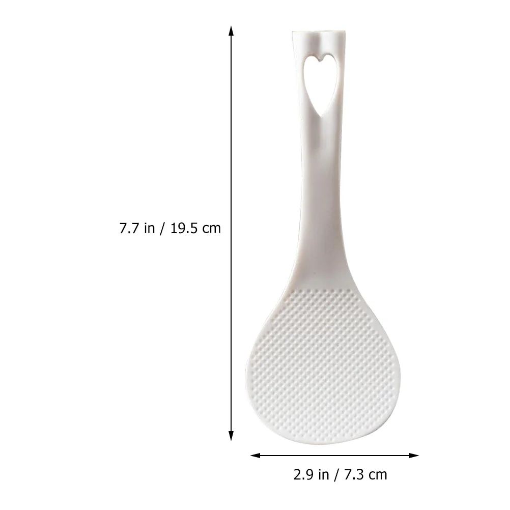 

6Pcs Plastic Rice Paddles Polished Smooth Long Lasting Use for Cooker Meal Serving Home Kitchen Multipurpose Scoop