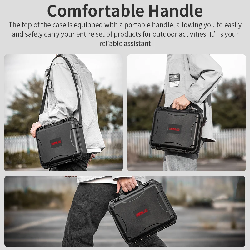 

Waterproof 2 Layers Portable Travel Hard Case Storage Box W Belt For DJI Action 5 Pro Camera Accessories Carrying Case