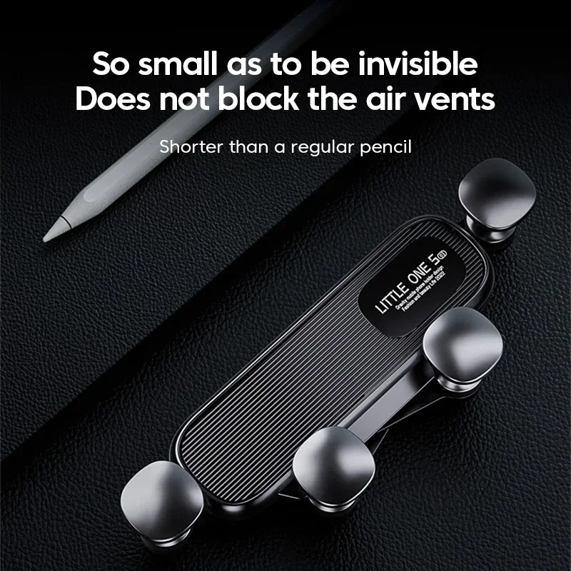 2025 Новый 360 °   Вращающийся гравитационный автомобильный держатель для телефона, зажим для вентиляционного отверстия, навигационная подставка, телескопическая поддержка телефона с воздуховыпускным отверстием для 4,7-7 дюймов