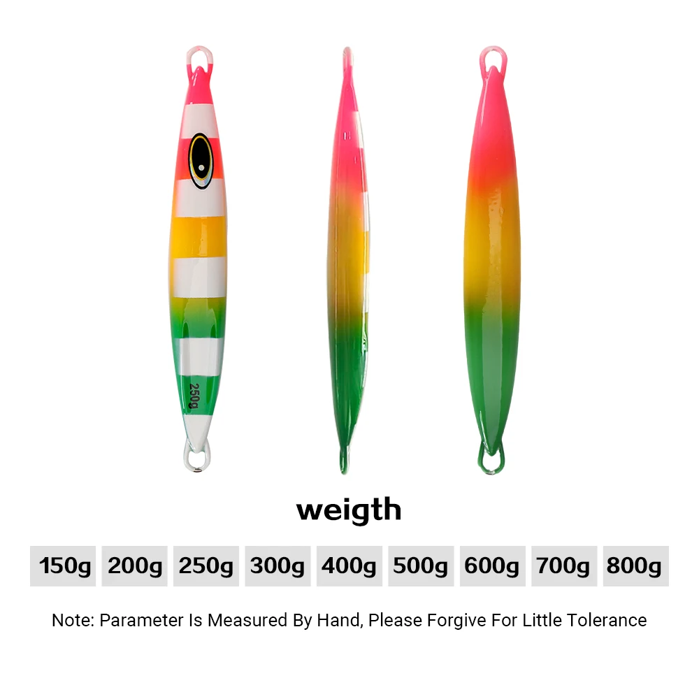 TOLU 2026 NEW Fast Sinking Fishing Metal Jig 150-800g Long Casting Fast Sinking Fall Jigs Saltwater Deepsea Fishing Lure