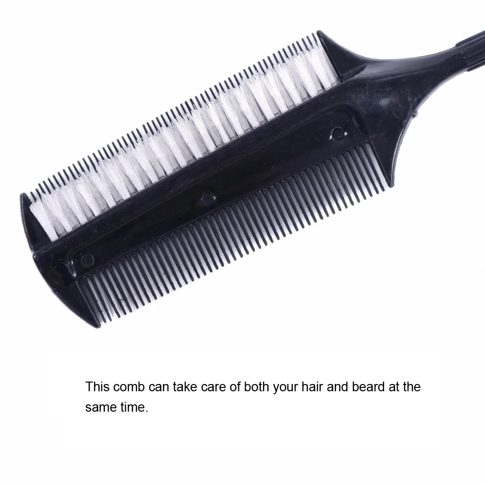 Professional Hairdressing Double Side Dye Comb with Nylon Hair Drying Brush Tinting Combs Hair Color Brush Hair Styling Tools