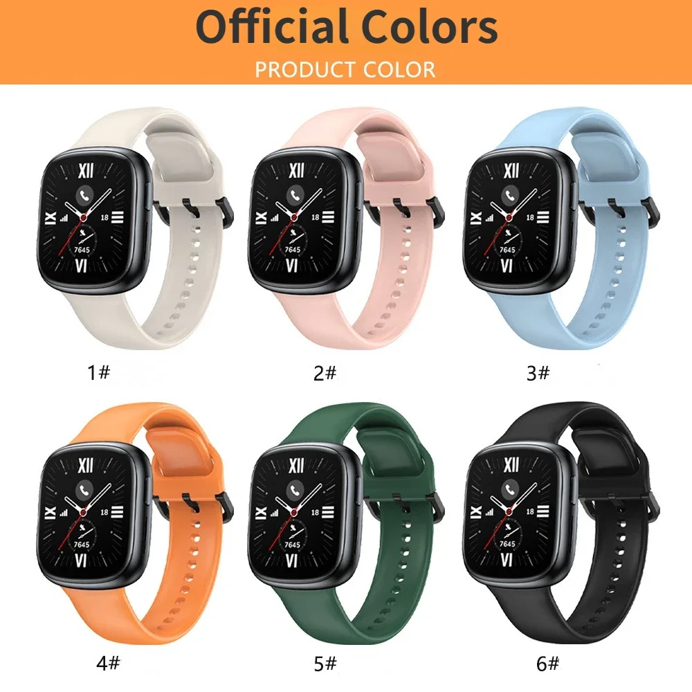 Correa de silicona oficial para reloj inteligente, pulsera deportiva de repuesto para Huawei Honor Watch 4