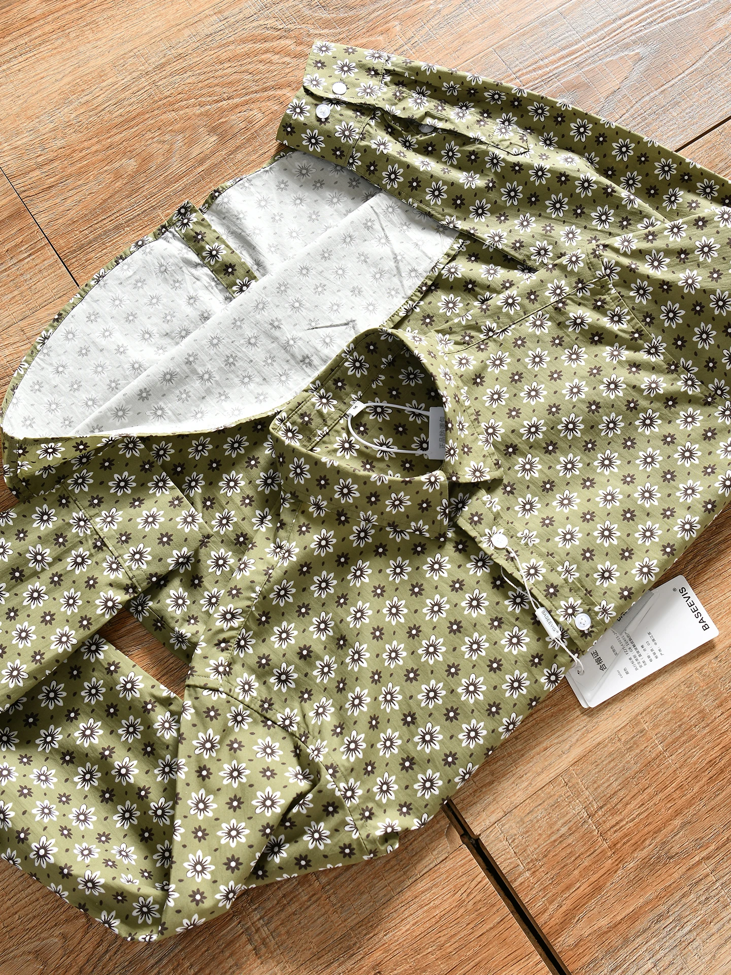 Comfortable Pure Cotton Long Sleeve Men's Casual Shirt Full Body Print Spring Autumn Fashionable Versatile Breathable Shirt