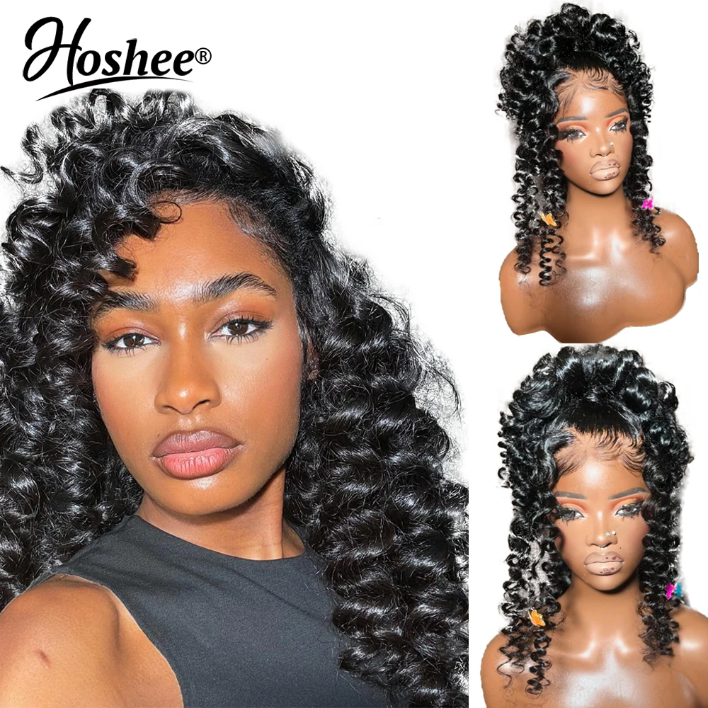 

250% 13x6 Loose Deep Wave Lace Frontal Wig 13x4 Transparent Lace Wig Brazilian Curly Lace Front Human Hair Wig On Sale 30 Inch