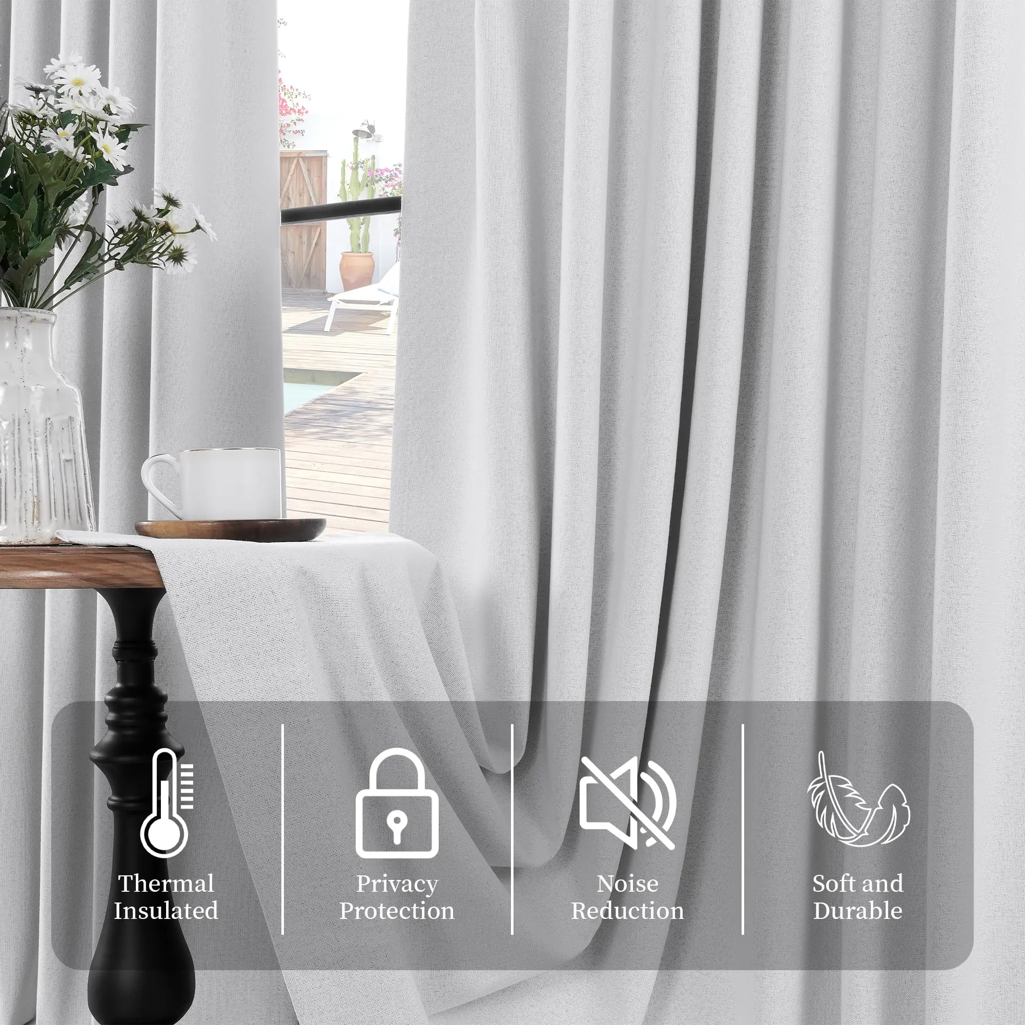 310cm Height Custom Made 100% Blackout White Living Room Window Curtains Bedroom Curtains Drapes Solid Color Kitchen Curtain