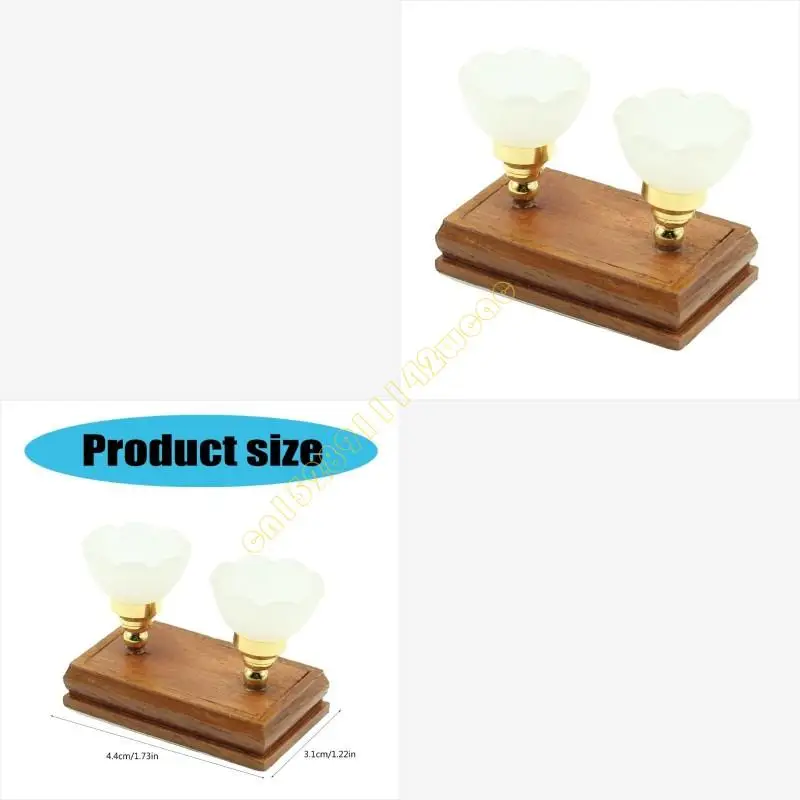 

1/12 Scale Dollhouses Flower Chandelier Miniature Pretend Play for Kids Doll House Furniture Model for Dollhouses DXAD