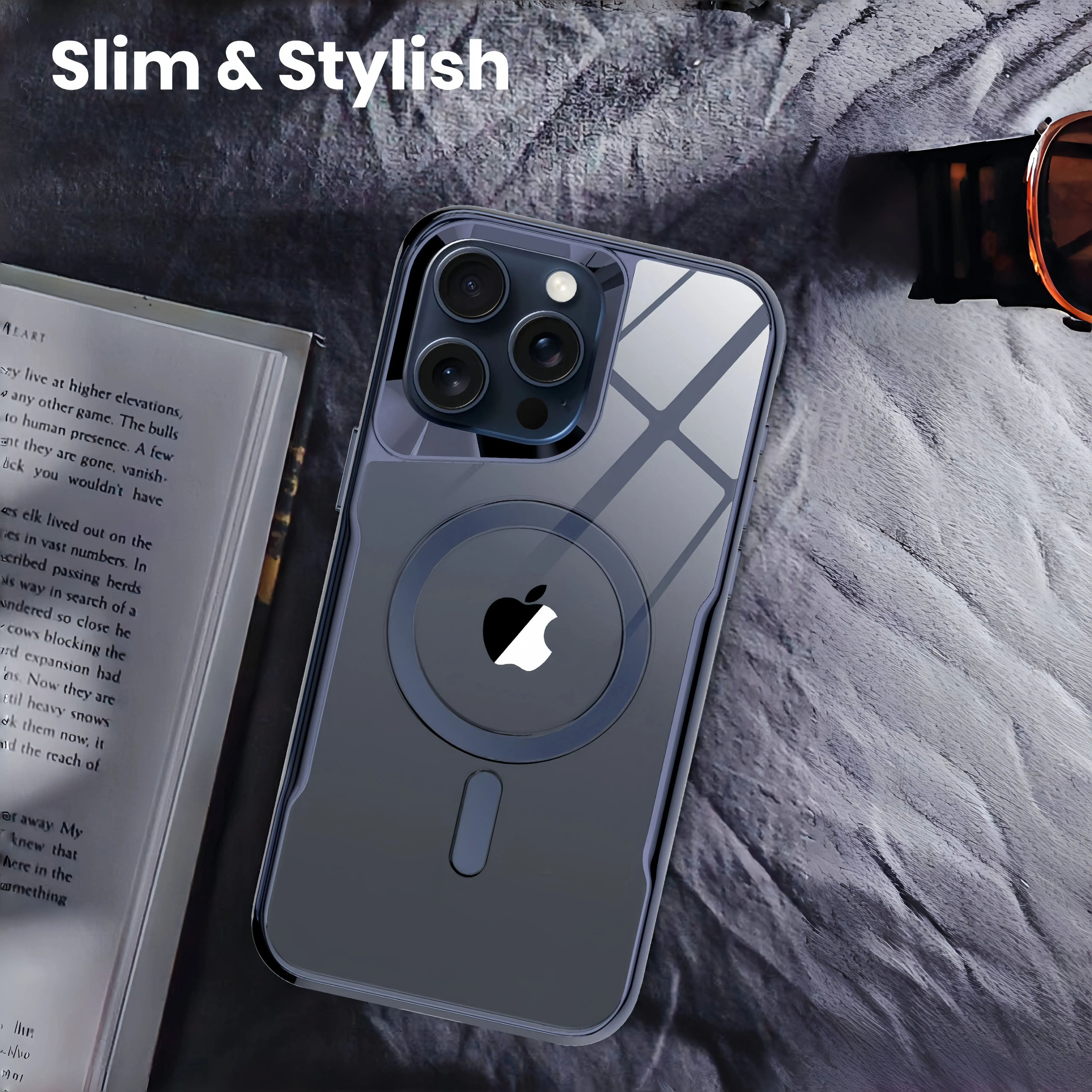 Luxury Plating Clear Acrylic Magsafe Phone Case For iPhone 16 15 14 13 12 11 Pro Max Plus Lens Protect Magnetic Soft Edge Cover