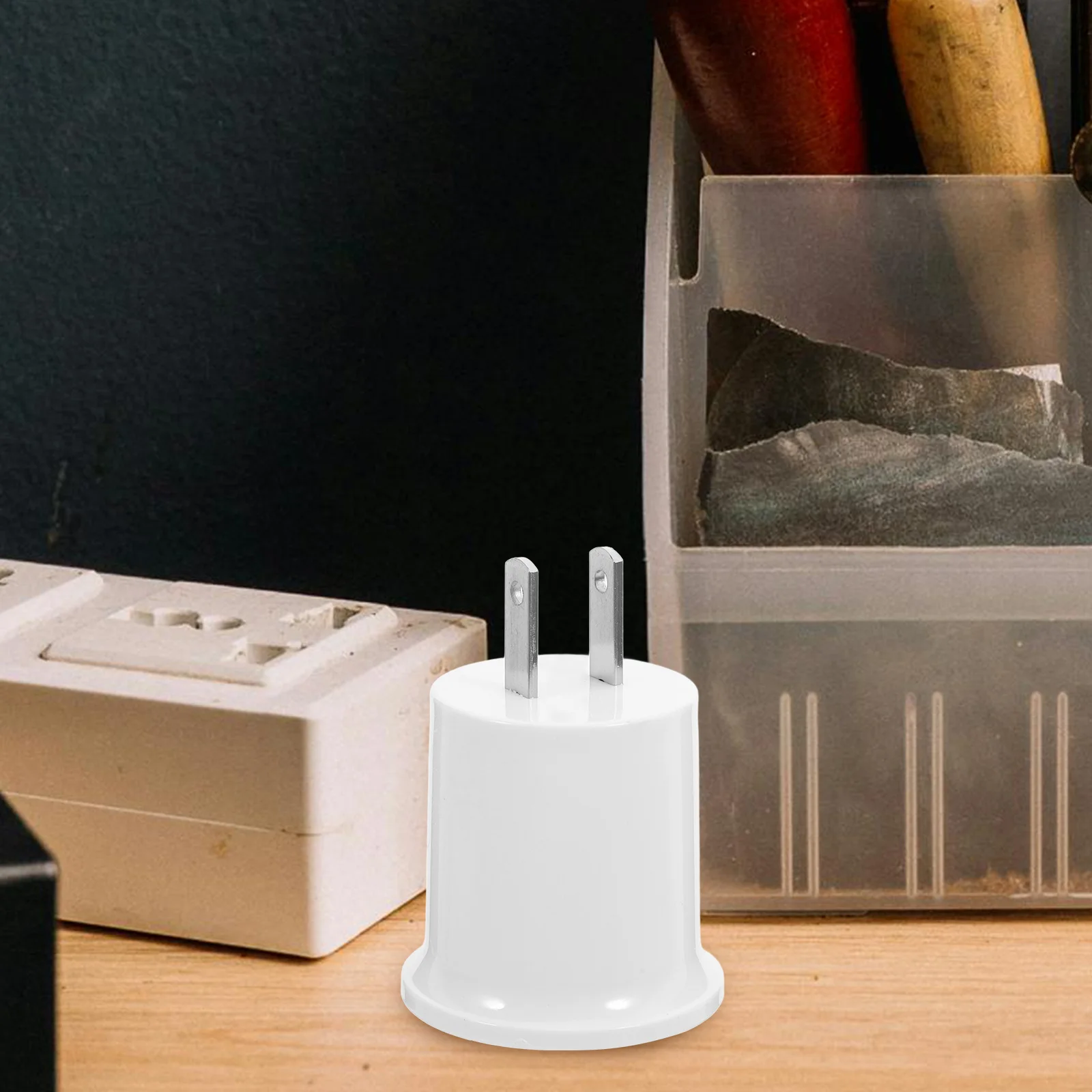 

3Pcs E27 Bulb Socket Adapter Converts Us Plug to E26 E27 Lamp Holder Light Socket Screw Base Adapter Plug in Light Bulb