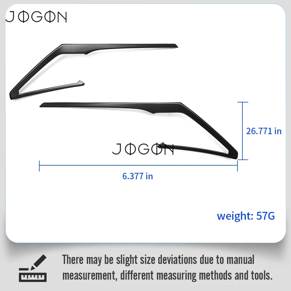 2Pcs Carbon Fiber Car Inner Door Panel Strip Cover Trim Interior Accessories For Acura Integra Type S A-Spec 2022 2023 2024 2025