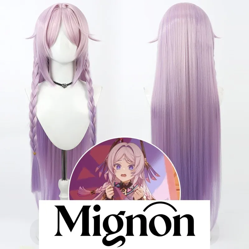 

Genshin Impact Natlan Xitlali cosplay wig pink purple gradient scalp Halloween gift