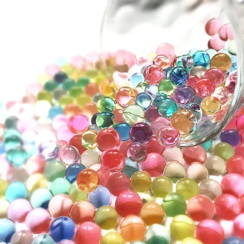 10000pcs Hydrogel Gel Crystal Soil Mud Kids Children Toy ater Beads Growing Up ater Balls edding Home Potted Decoration 50%