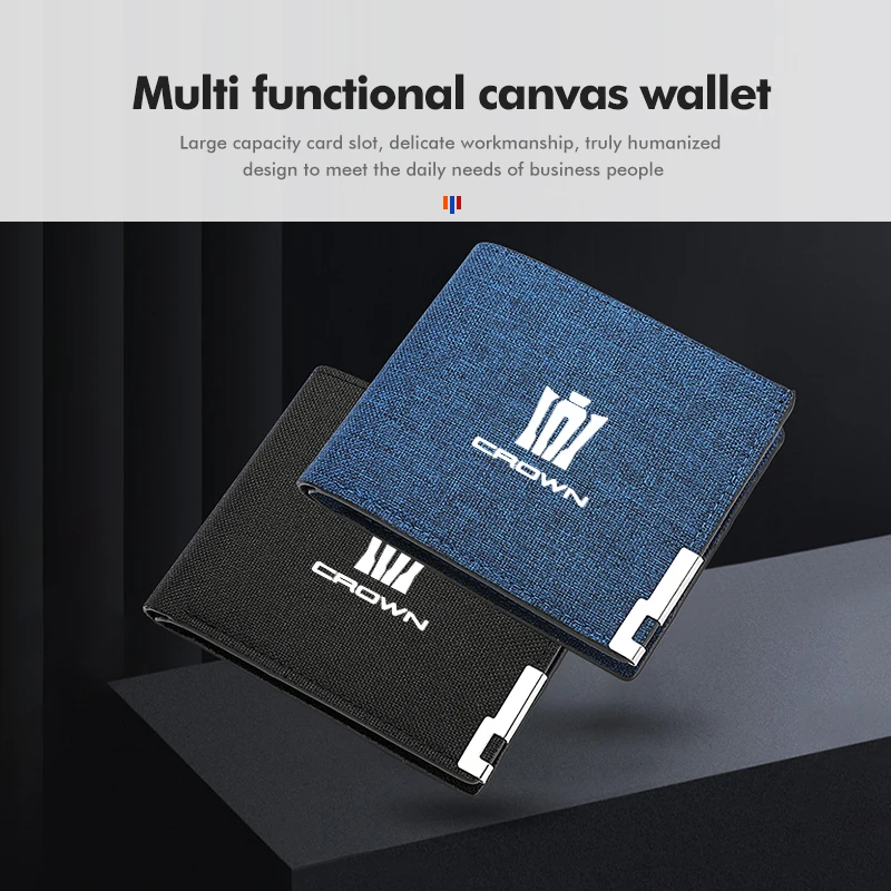 Автомобильный портативный кошелек для кредитных карт, холст, складной кошелек для Toyota Sienna 4Runner Verso Fortuner Venza Highlander Aqua