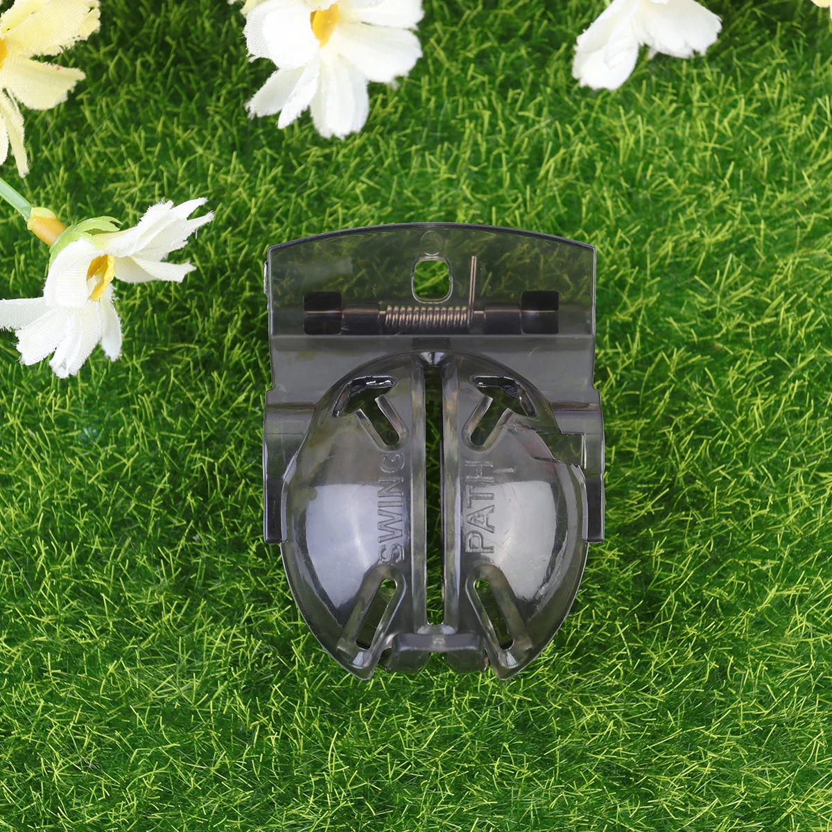 5 قطعة أداة وضع علامات كرة الجولف تصميم مزدوج الجوانب حجم محمول يناسب حقيبة سهلة المحاذاة تحقق لوضع ممارسة التأرجح باللون الأحمر #2