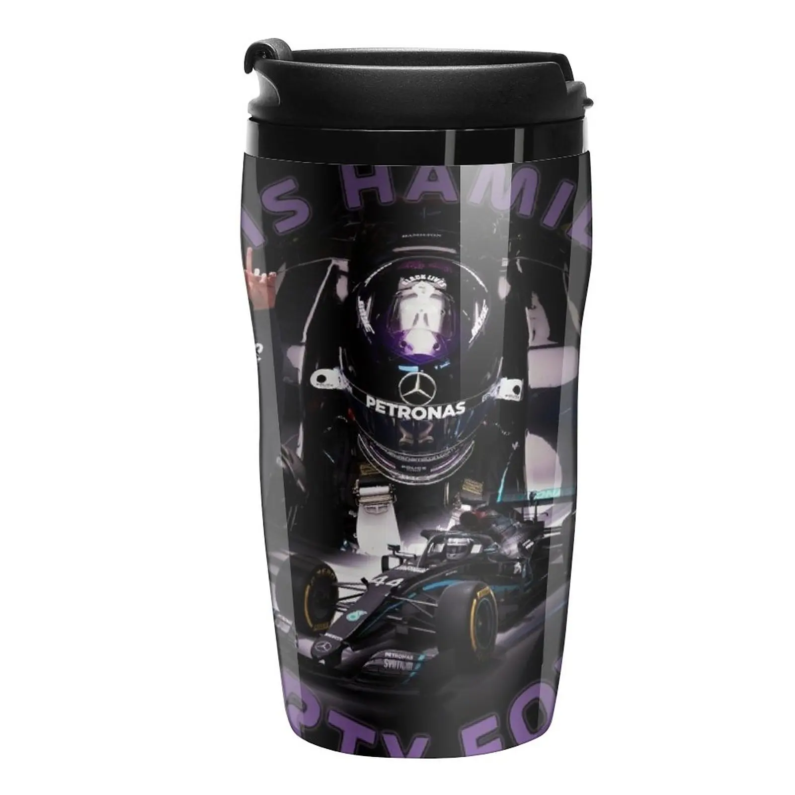 

New F1 Lewis Hamilton 44 Travel Coffee Mug Espresso Coffee Cups Thermo Coffee Mug Thermal Glass For Coffee Teaware Cafes