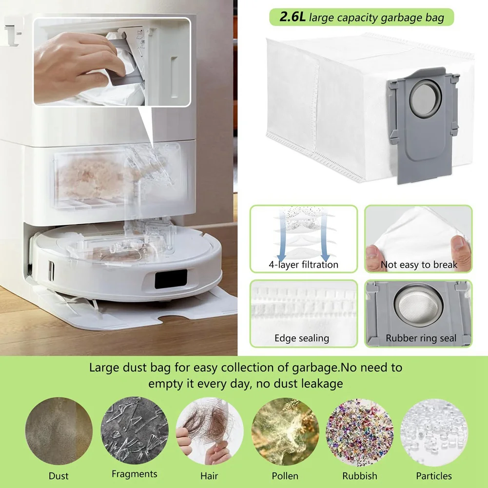 مجموعة قطع غيار ABRG للمكنسة الكهربائية Roborock Qrevo Pro MaxV، 29 قطعة بما في ذلك الفرش والمرشحات ومنصات الممسحة وما إلى ذلك.