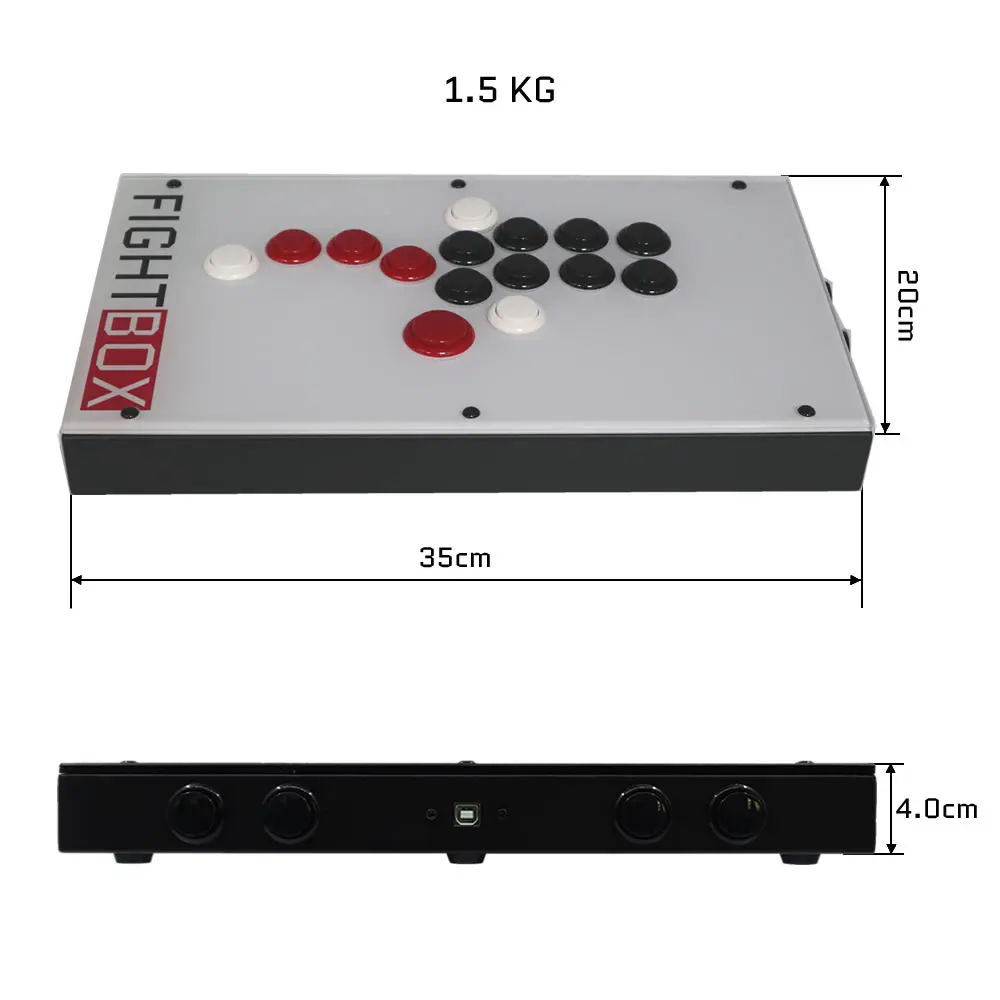 FightBox F10 All Button Leverless Arcade Game Controller for PC/PS/XBOX/SWITCH