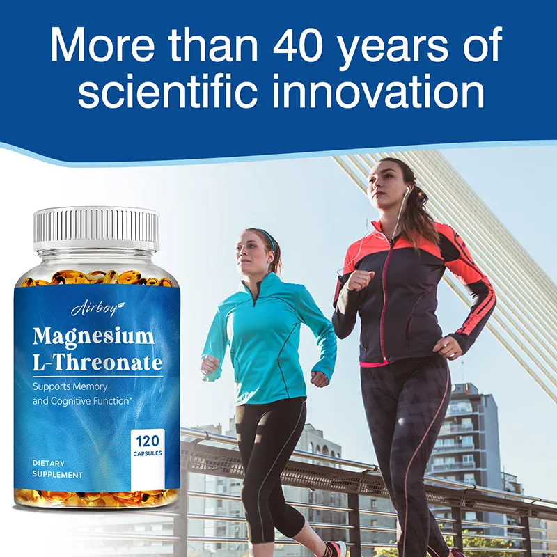 Magnesium L-threonate - Promotes Brain Health, Enhances Memory, Concentration & Cognition, Boosts Nerve Energy