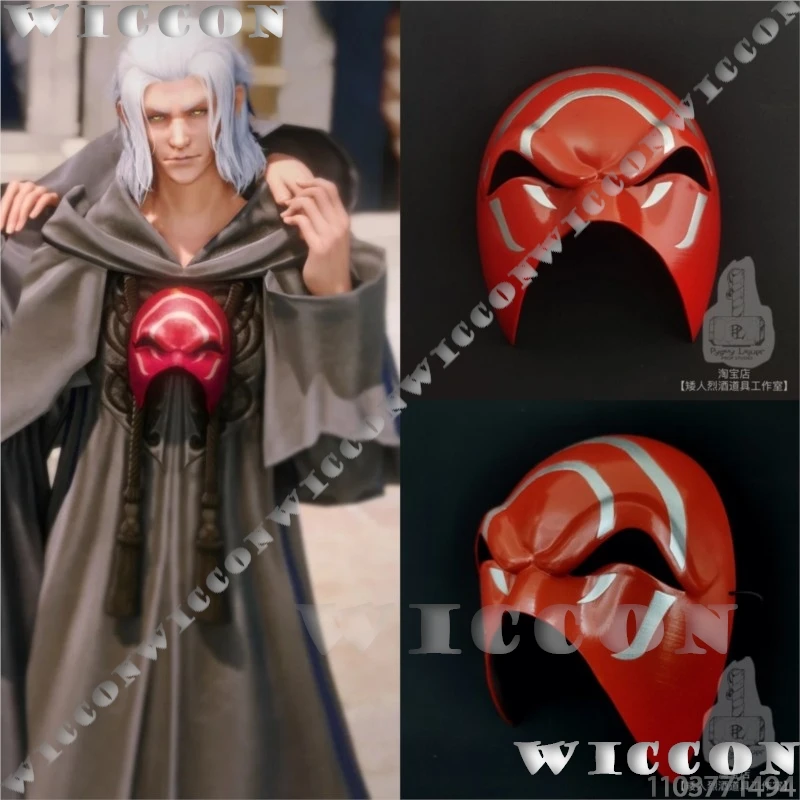 

Emet-Selch Hades Mask Convocation of Fourteen Game FF xiv Cosplay Costume DIY 3D PLA Printed Props Woman Girls Halloween Party
