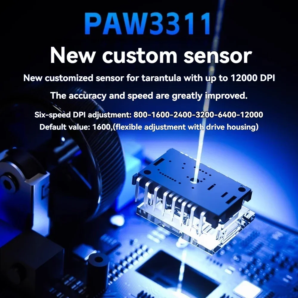 ماوس ألعاب AULA SC620 PAW3311 عمر بطارية طويل مجوف خفيف الوزن مريح لاسلكي ثلاثي الوضع مخصص الفئران الكمبيوتر الرياضات الإلكترونية