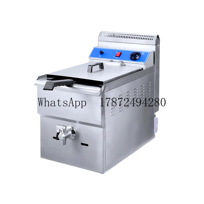 18L Single-Cylinder Gs Fryer Commercial Large-Capacity Gs-Controlled Temperature Chicken Fryer Temp-Adjustable Countertop Oil