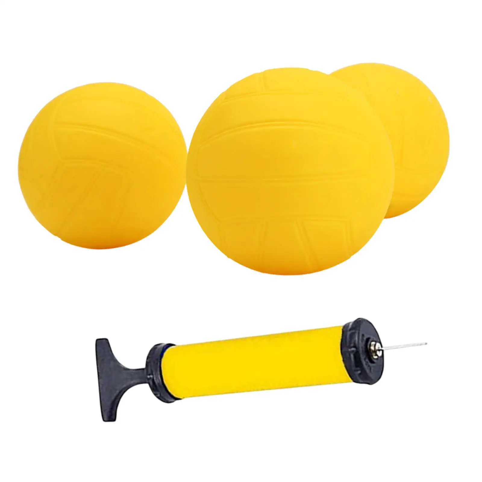 Lawn Beach Mini Volleyball Game Balls PVC Inflatable Spike Round Net Ball with Pump for Family Sports Activity