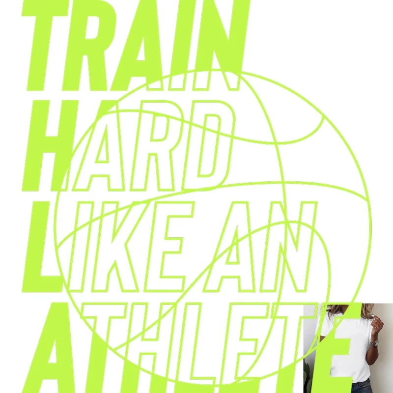 Sports - Style Basketball Letter Print Heat - Transfer White Ink Iron - on, Suitable for T - shirts/Canvas Bags, Versatile for