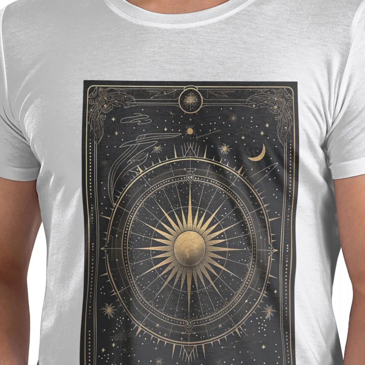 

Золотые небесные звезды зодиакальные созвездия (8) футболка из 100% хлопка, мужские классические футболки, мужские футболки с круглым вырезом и коротким рукавом, S-6XL